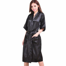 Load image into Gallery viewer, Red Plus Size Long Bride Bridesmaids Robe Sexy Lingerie Women's Wedding Party Kimono Robes Night Dress Woman Sleepwear Pajamas