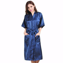 Load image into Gallery viewer, Red Plus Size Long Bride Bridesmaids Robe Sexy Lingerie Women's Wedding Party Kimono Robes Night Dress Woman Sleepwear Pajamas