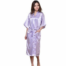 Load image into Gallery viewer, Red Plus Size Long Bride Bridesmaids Robe Sexy Lingerie Women's Wedding Party Kimono Robes Night Dress Woman Sleepwear Pajamas