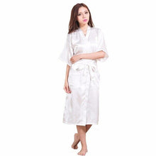 Load image into Gallery viewer, Red Plus Size Long Bride Bridesmaids Robe Sexy Lingerie Women's Wedding Party Kimono Robes Night Dress Woman Sleepwear Pajamas